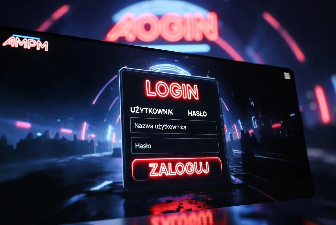 Logowanie i rejestracja konta w AMPM Casino